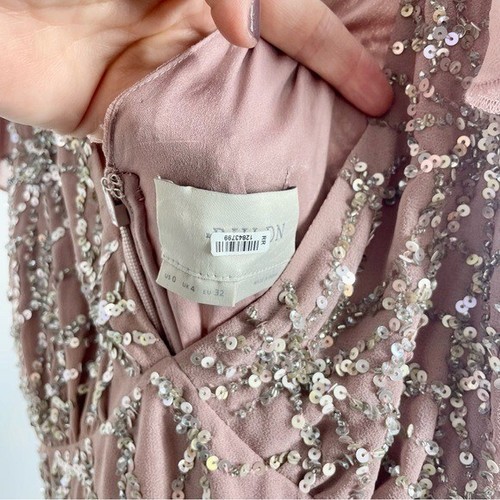 Anthropologie x BHLDN Daphne verziert Maxi Fee Stufen Chiffon Boho Kleid 0 - Bild 7 von 16