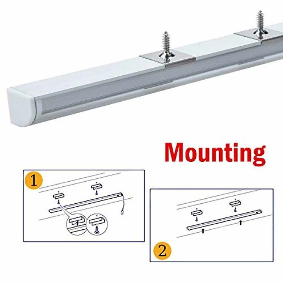 StarlandLed 6 Pack 1M/3.3ft V-Shape LED Channel Aluminum with Clear PC Cover for - Image 4 of 4