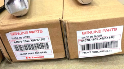 Original Front Forks Ass'y 44070-1630-X6 & 1640-X6 Kawasaki