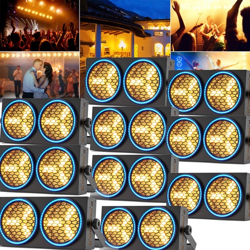 U'King 1/2 pièces 30W RGBW 192LED DJ lumière de scène 3 têtes Laser