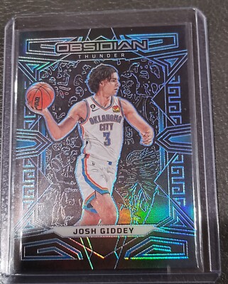 2022 Panini Obsidian Josh Giddey /30 Electric Blue Etch Holo