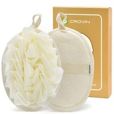 Bath Puff Shower Sponge - Premium Large 5x7 Exfoliating Pouf Mesh Sponge - 2 ...