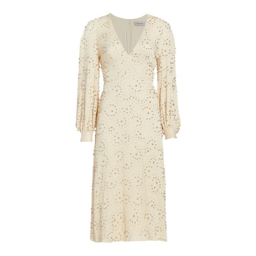 Rachel Comey Desilo Beaded V-neck Midi Dress Size 6 NWT - 第 2/9 張圖片