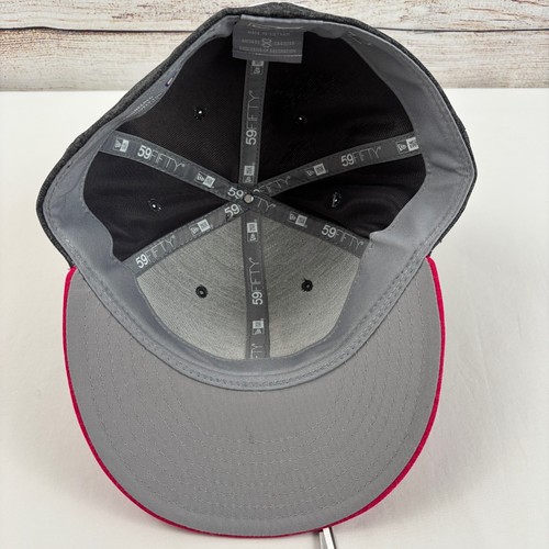 Cappello Los Angeles Dodgers New Era 59Fifty 7 1/2 aderente MLB grigio rosa - Foto 5 di 8