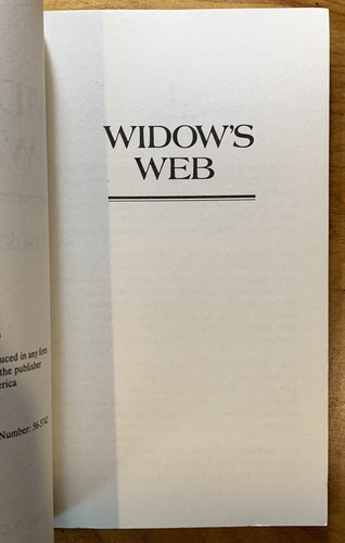Widow's Web by Ursula Curtiss - VG+ vintage Dodd/Mead gothic mystery pb, HTF - Picture 5 of 5