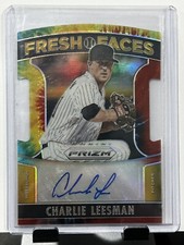Charlie Leesman 2015 Panini Prizm #17 Fresh Faces Auto /50 Pittsburg Pirates