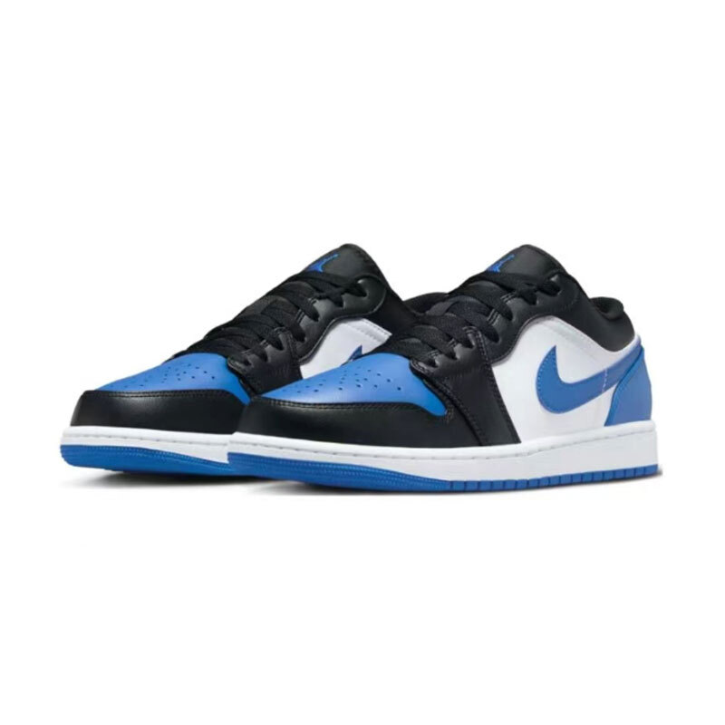 Nike Air Jordan 1 AJ1 Low White Black Blue Shoes Men's Sneakers