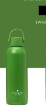Kate Spade Outlet Green Insulated Stainless Steel Metal Water Bottle New In Box