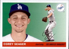 2020 Topps Archives COREY SEAGER 1955 Style Base Card Dodgers #81