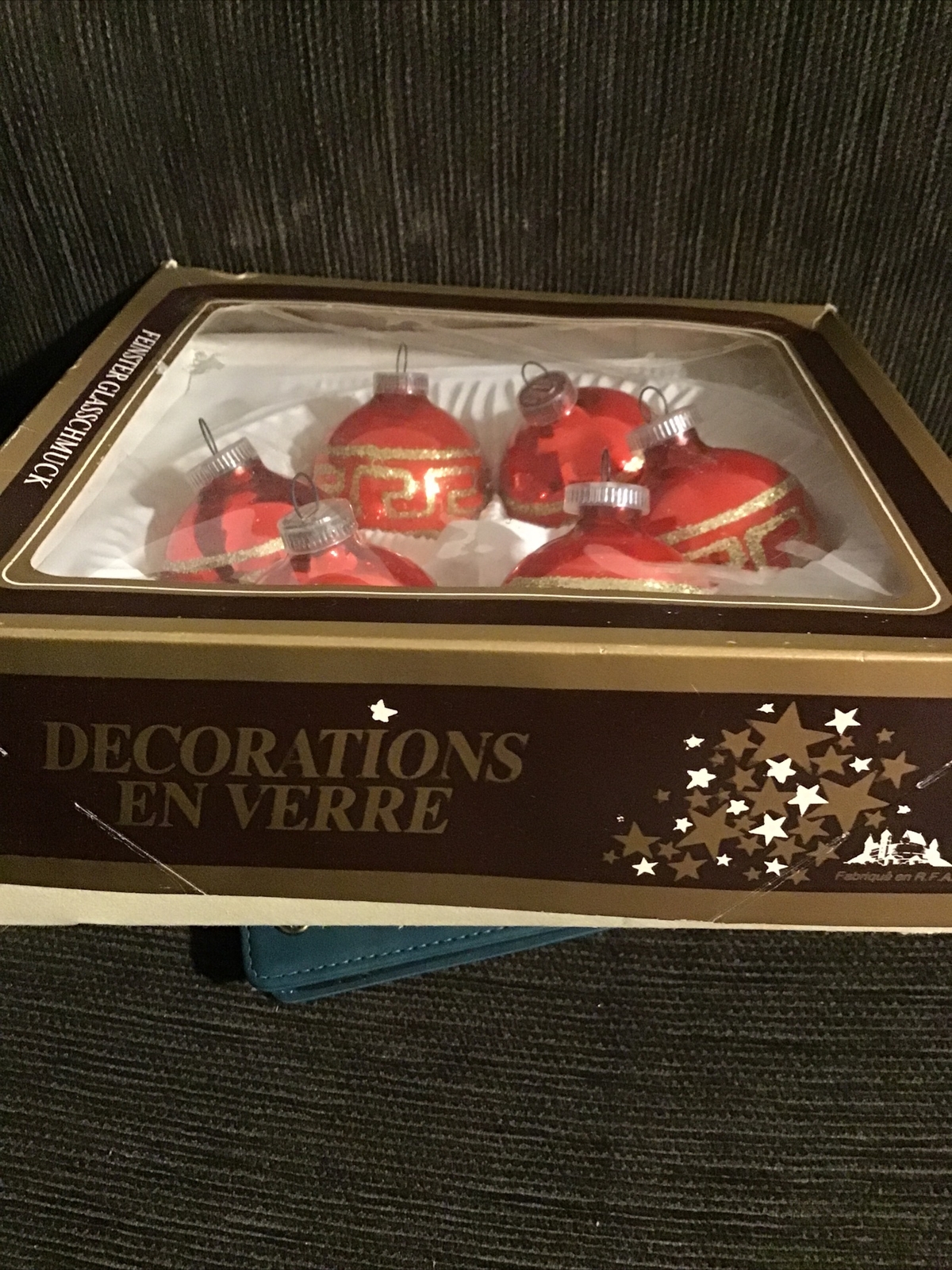 Vintage Collectable 1970’s German Christmas Tree Glass Baubles