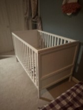 4Pcs Padded Baby Crib Rail Cover Protector Set Safe Teething Guard White