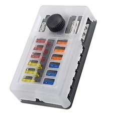 12 Way Waterproof Fuse Block for Boat Car RV Truck Golf Cart 100A