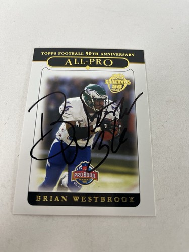 Tarjeta firmada con autógrafo Topps # 350 Brian Westbrook 2005 - Imagen 1 de 2