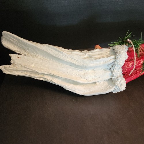 Folk Art Driftwood Santa 18 " Wall Hanging Hand Crafted Christmas Decor Unique - Picture 16 of 24