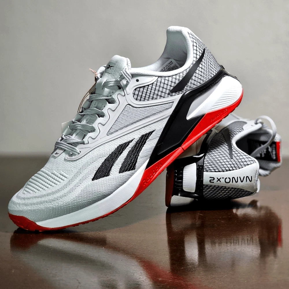 Reebok Nano X2 Grey Black Red Women s Training Gym Crossfit Shoes Size 10.5 New