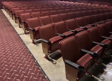 Lot of 400 used Movie Theater SEATING real cinema movie chairs RED