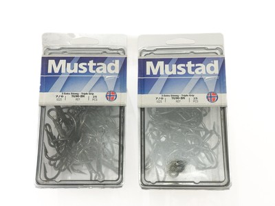 Mustad KVD TG90-BN 7/0 3X Strong Triple Grip UltraPoint 2 25 Hook Boxes 50 Total