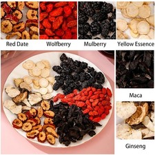 Ginseng Five Treasure Tea for Kidney Support, Red Date Herbal Blend, 250g