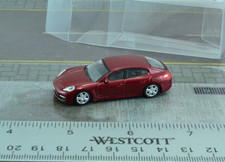 Schuco Porsche Panamera Car Burgundy Diecast Metal 1:87 Scale HO