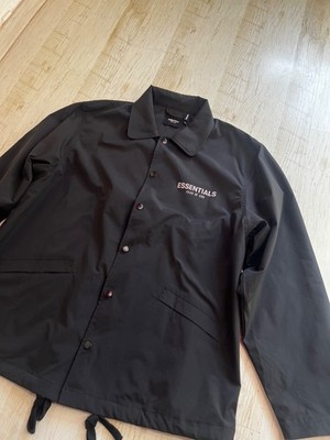 Fear of God Essentials Jacket Windbreaker XL Black | eBay
