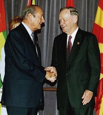 France's President Jacques Chirac and Jean Chretien Prime Minister- Old Photo 2