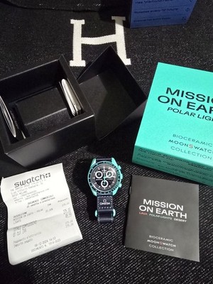 Swatch x Omega MoonSwatch Mission On Earth Polar Lights