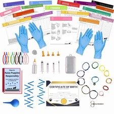 SHEFFIELD SS SHOP Puppy Whelping Supplies 64 Piece Puppy Whelping Kit for