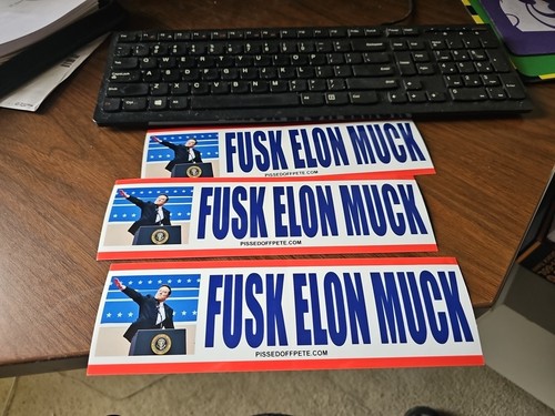 3 Three 10" X 3" Weather Resistant Vynil Sticker Adhesive Non Magnetic. 3 Total - Picture 1 of 1