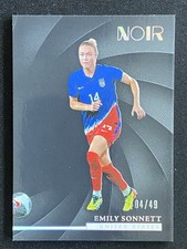 Emily Sonnett 2024-25 Panini Noir Base Set Vertical Silver /49 #38