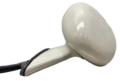 1981 Chevy Corvette OEM Left Hand Drivers SIde Cable Door Mirror Cream 1977-1982