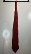 Vintage Boston Traders 100% Silk Necktie Made In USA Red