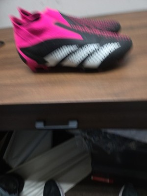 Adidas Predator Edge Black Pink Soccer Cleats - Men's Size 8.5 - Prb698001