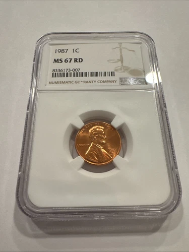 1987 Lincoln Cent MS67 RD NGC #26 SEE DESCRIPTION