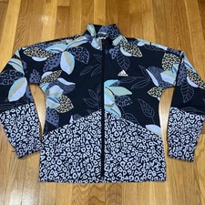 Adidas x FARM RIO Relaxed Windbreaker Track Jacket GS6301 Multicolor Size XS Zip