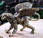 Brass GRIFFIN MINIATURE Sweet Collectable Ornament 5x3.4x3.4cm