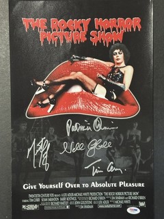 Signed (4) 11x14 Rocky Horror Photo Campbell Meatloaf Quinn Curry PSA/DNA