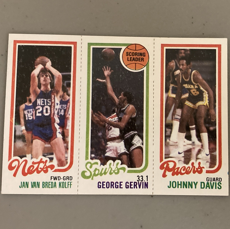 Topps 1980 1979-80 NBA Basketball Card Lot (3) Spurs Scoring Leaders #204 #117