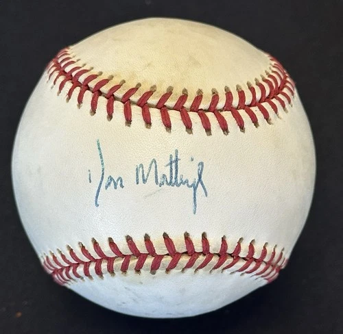 Don Mattingly Signed Official American League Baseball - Revolution Certified