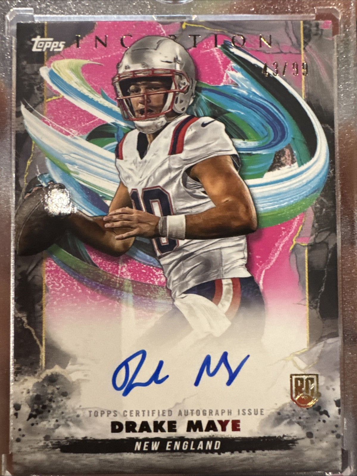 2024 Topps Inception - Rookie Autographs Drake Maye #RA-DM (AU, RC)