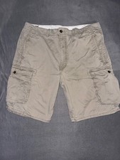 Levi s Men s Cargo Shorts Khaki Cotton Multi Pocket Beige Size 40 Workwear