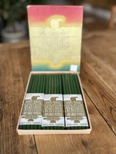 RARE Case 36 Vintage 1936 Eagle Pencil Green Colored Pencils NOS 739 Verithin