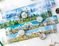 Washi Tape Set 4 Rollen Bunt Transparent PET FüR Scrapbooking Journaling ZubehöR