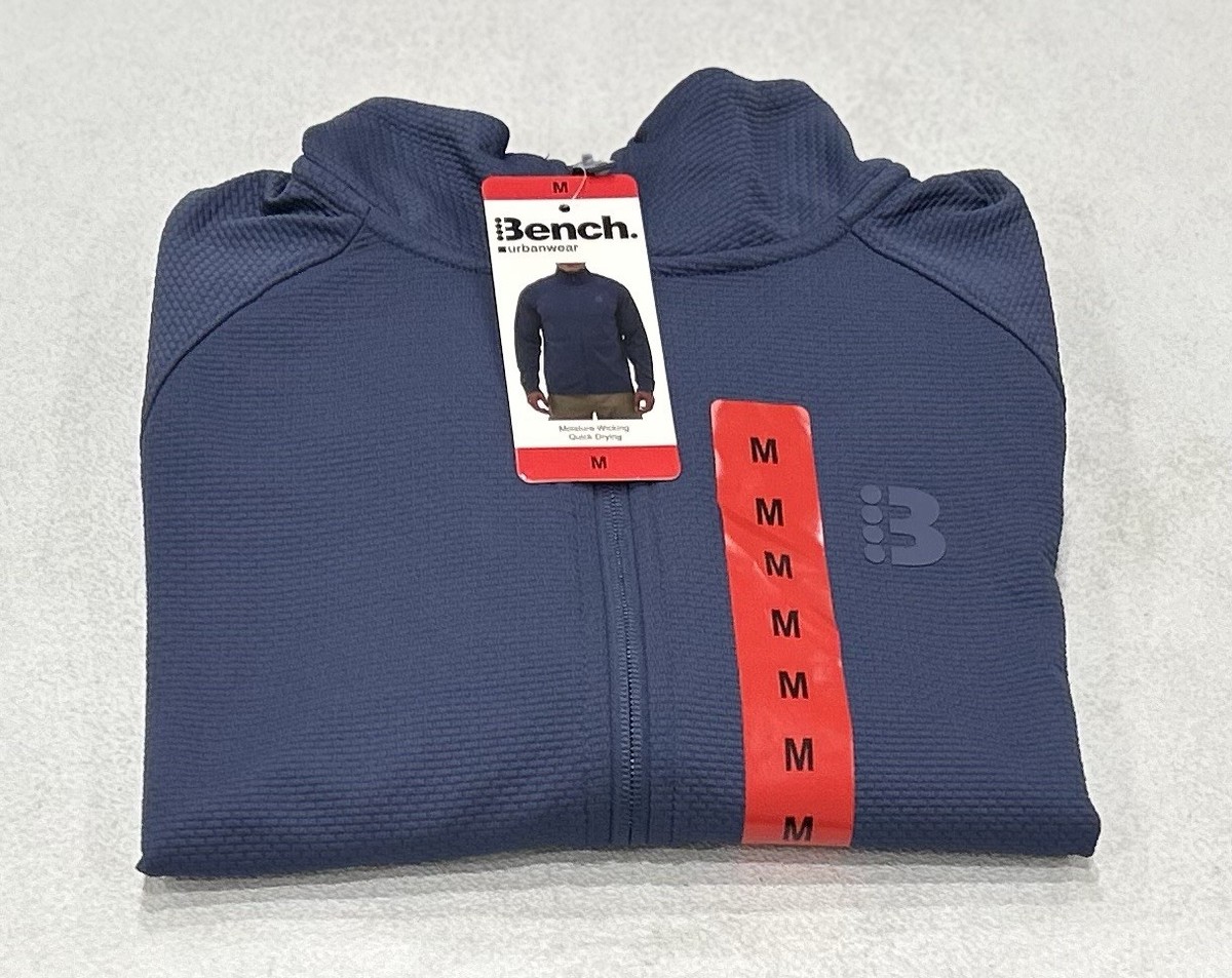 CRONOS バーガンディ ジップアップジャケット　Sサイズ Bench Men's Urbanwear Moisture Wicking Full Zip Knit Jacket