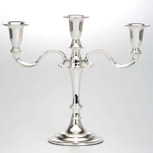Kerzenleuchter 3-Armig Versilbert KerzenstäNder Kerzenhalter Leuchter Hochzeit-image