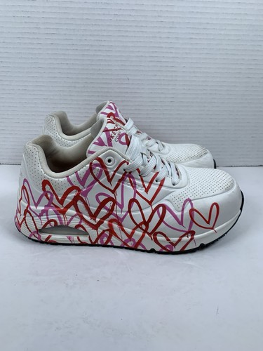 Skechers JGoldcrown Women Sz 7.5 White Safety Comp Toe Sneakers VGUC (S573) - Picture 2 of 9