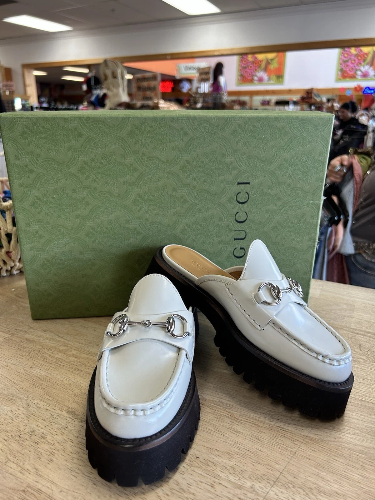 Mocassin plateforme Gucci taille 5 Sylke Mule 