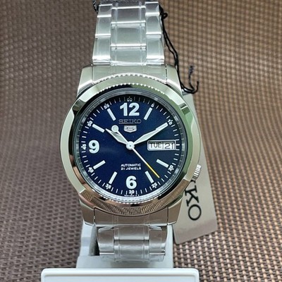 Seiko 5 SNKE61K1 Blue Automatic 21 Jewels Stainless Steel Analog Men's Watch