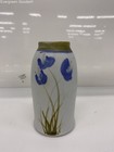 artist signed hand painted flower vase