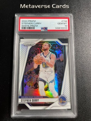 2024-25 PANINI PRIZM STEPHEN CURRY WHITE PRIZM 048/175 PSA 10 GEM MT #134