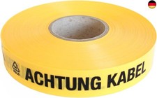 Trassenwarnband Achtung Kabel 75m Trassenband Warnband Trassierband Erdkabel